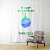 MERRY CHRISTMAS BELL TAPESTRIE WANDTEPPICH (Beispiel)