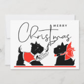 MERRY CHRISTMAS | Best Wishs Scottie Dogs (Vorderseite)