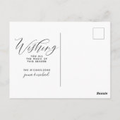 MERRY CHRISTMAS | Best Wishs Scottie Dogs Postkarte (Rückseite)