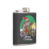 Merry Christmas Biker Santa Flachmann (Rechts)