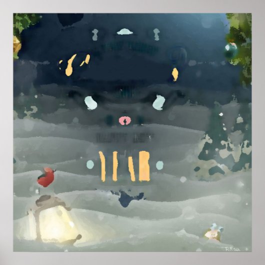 Merry Christmas_bird Poster (Vorne)