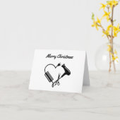 **MERRY CHRISTMAS** BIS ***MEIN STYLIST*** KARTE (Gelbe Blume)