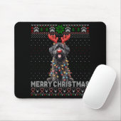 Merry Christmas Black Ao Dog Lover Ugly Xmas T Shi Mousepad (Mit Mouse)