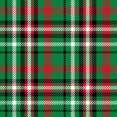 Merry Christmas Blanket Festive Red Green Tartan Fleecedecke