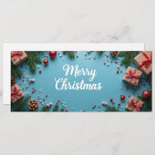 Merry Christmas - Blauer Flatlay (Vorne/Hinten)