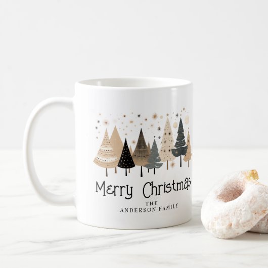 Merry Christmas Boho Kaffeetasse (Mit Donut)
