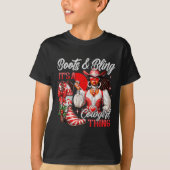 Merry Christmas Boots & Bling Its A Cowgirl Th T-Shirt (Vorderseite)