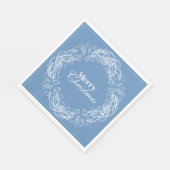 Merry Christmas Botanical Wreath. Serviette (Ecke)