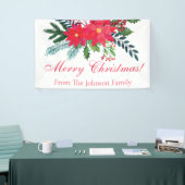 Merry Christmas Bouquet Custom Family Banner (Messeveranstaltung)