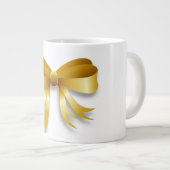 "MERRY CHRISTMAS" BOW Jumbo-Tasse (Vorderseite Rechts)