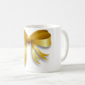 "MERRY CHRISTMAS" BOW KAFFEETASSE (VorderseiteRechts)