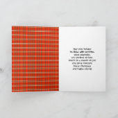 Merry Christmas Bowling  Karte (Innenseite)