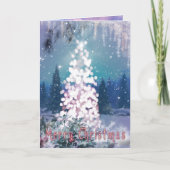 MERRY CHRISTMAS "Bright Light Tree" Karte (Vorderseite)