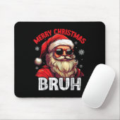 Merry Christmas Bruh Funny Santa Claus Retro Men W Mousepad (Mit Mouse)