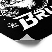 Merry Christmas Bruh Funny Santa Claus Retro Men W Poster (Ecke)