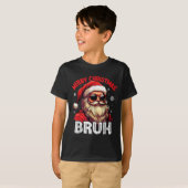 Merry Christmas Bruh Funny Santa Claus Retro Men W T-Shirt (Vorne ganz)