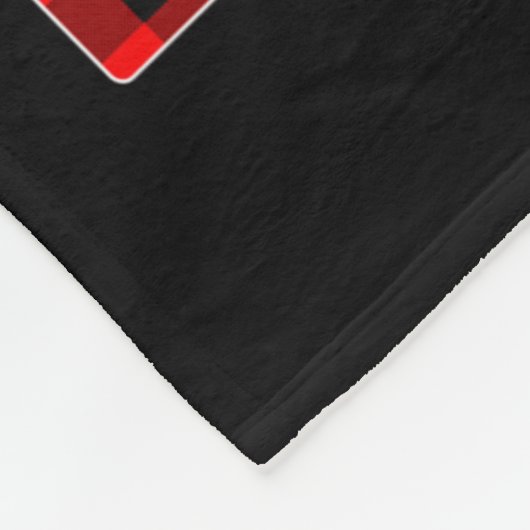 Merry Christmas Bruh Red Plaid Funny Santa Claus M Fleecedecke (Ecke)