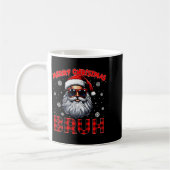 Merry Christmas Bruh Red Plaid Funny Santa Claus M Kaffeetasse (Links)