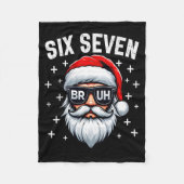 Merry Christmas Bruh Santa Face 67 Meme Funny Sayi Fleecedecke (Vorderseite)