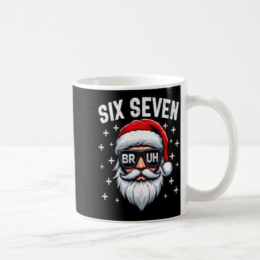Merry Christmas Bruh Santa Face 67 Meme Funny Sayi Kaffeetasse (Rechts)
