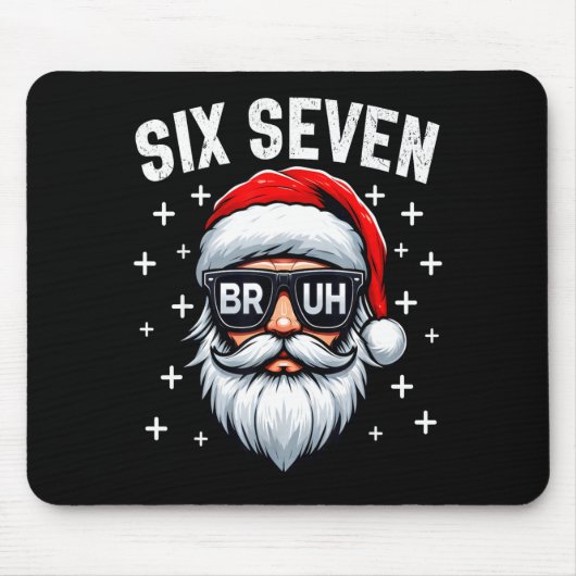 Merry Christmas Bruh Santa Face 67 Meme Funny Sayi Mousepad (Vorne)