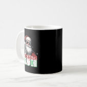 Merry Christmas Bruh Thumbs Up Chill Santa Claus F Kaffeetasse (Vorderseite Links)