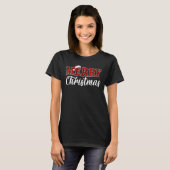 Merry Christmas Buffalo Pläd Red Santa Hat Xmas P T-Shirt (Vorne ganz)