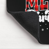 Merry Christmas Buffalo Plaid Red Santa Family Xma Mousepad (Ecke)