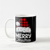 Merry Christmas Buffalo Plaid Red Santa Hat Xmas P Kaffeetasse (Links)