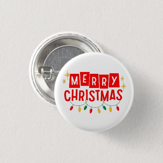 Merry Christmas Button (Vorne & Hinten)
