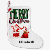 Merry Christmas by Santa - Christmas Stocking Kleiner Weihnachtsstrumpf (Vorderseite)