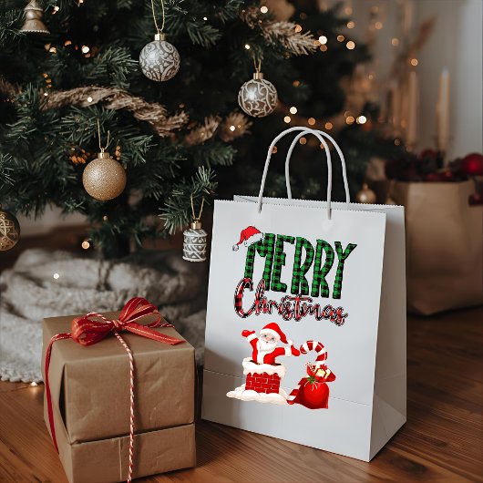 Merry Christmas by Santa - Gift Bag Mittlere Geschenktüte