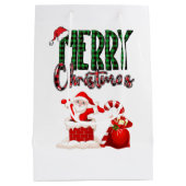 Merry Christmas by Santa - Gift Bag Mittlere Geschenktüte (Rückseite)