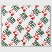 Merry Christmas by Santa- Matte Wrapping Paper Geschenkpapier (Flach)