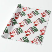 Merry Christmas by Santa- Matte Wrapping Paper Geschenkpapier (Ungerollt)