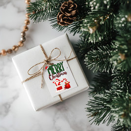 Merry Christmas by Santa - Personalized Favor Tags Geschenkanhänger