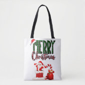 Merry Christmas by Santa - Tote Tasche (Vorderseite)