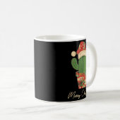 Merry Christmas Cactus Patchwork Quilt  Kaffeetasse (VorderseiteRechts)