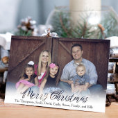 Merry Christmas Calligraphy Foto Script Feiertagskarte