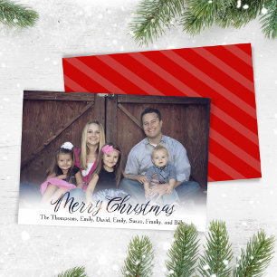 Merry Christmas Calligraphy Foto Script Feiertagskarte