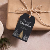 Merry Christmas Calligraphy Scrip Holiday Geschenkanhänger