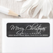Merry Christmas Calligraphy Script Chalkboard (Insitu)