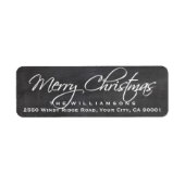 Merry Christmas Calligraphy Script Chalkboard (Vorne)