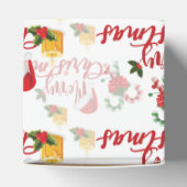 Merry Christmas Calligraphy Script Geschenkschachtel (Oben)