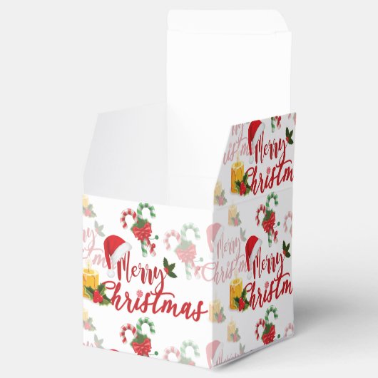 Merry Christmas Calligraphy Script Geschenkschachtel (Geöffnet)