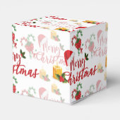 Merry Christmas Calligraphy Script Geschenkschachtel (Rückseite)