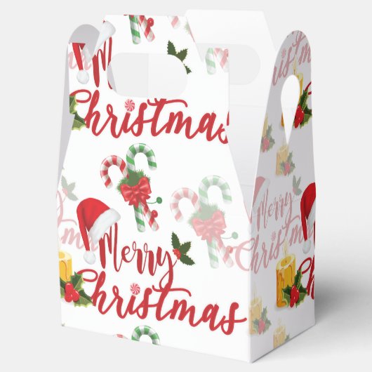 Merry Christmas Calligraphy Script Geschenkschachtel (Geöffnet)