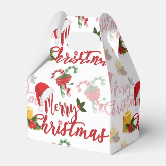 Merry Christmas Calligraphy Script Geschenkschachtel (Vorderseite)