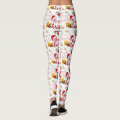 Merry Christmas Calligraphy Script Leggings (Rückseite)
