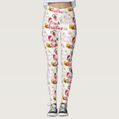 Merry Christmas Calligraphy Script Leggings (Vorderseite)